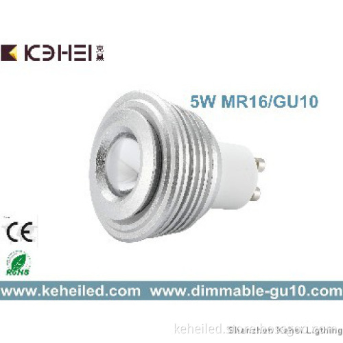 5W GU10 COB led spot light high lumen Sharp chips,30-80 degree